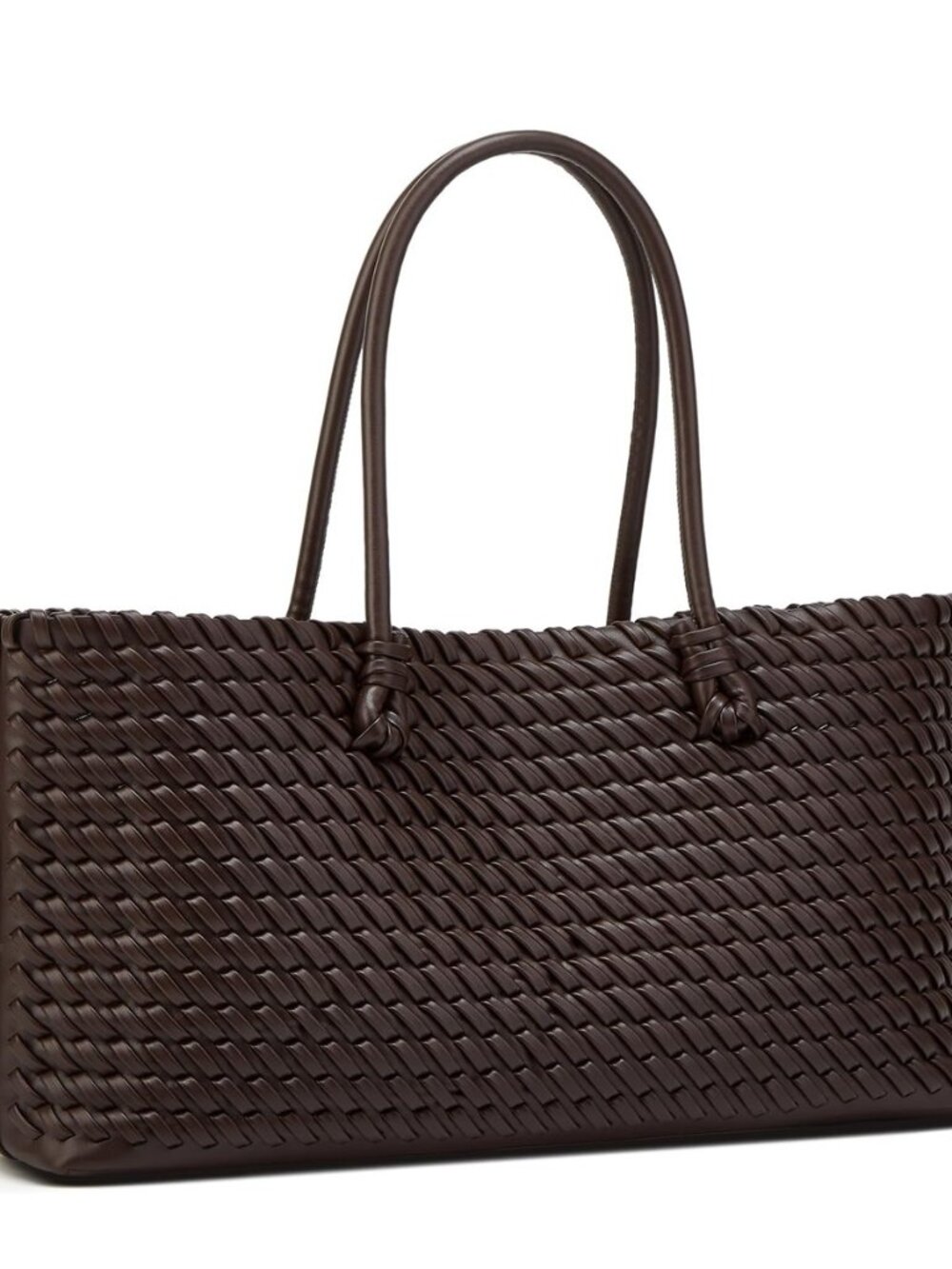 Woven Tote Bag for Women Vegan Leather Shoulder Handbag for Travel Work